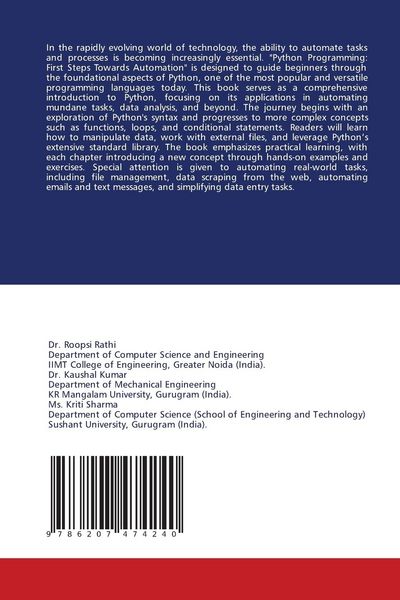 Produktbild: Python Programming: First Steps Towards Automation