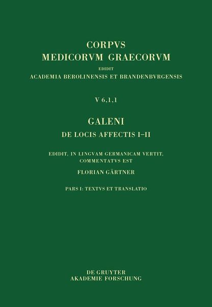 Produktbild: Galeni De locis affectis I-II