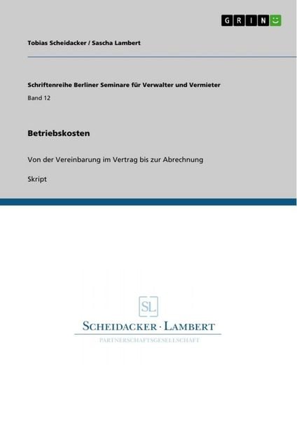 Produktbild: Betriebskosten