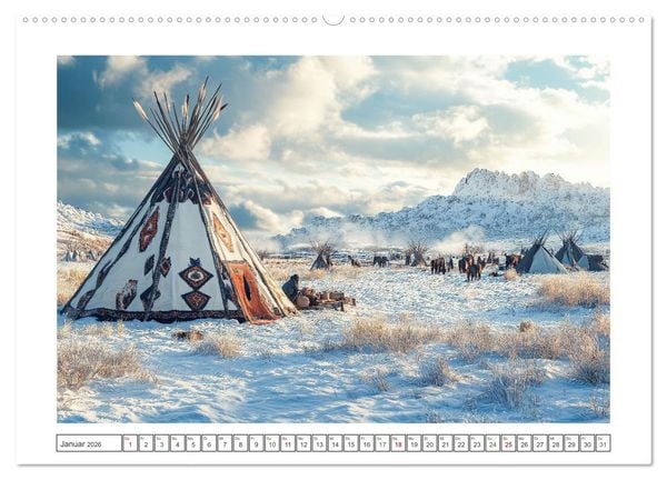 Produktbild: St&auml;mme der Pr&auml;rie (Wandkalender 2026 DIN A2 quer), CALVENDO Monatskalender