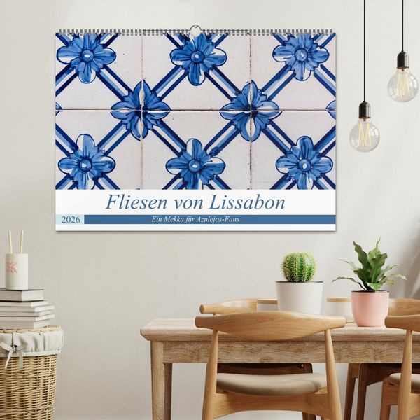 Produktbild: Fliesen von Lissabon (Wandkalender 2026 DIN A2 quer), CALVENDO Monatskalender