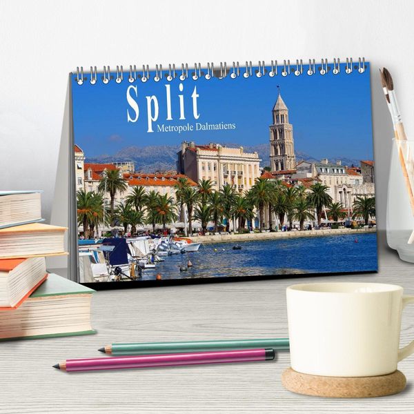 Produktbild: Split Metropole Dalmatiens (Tischkalender 2026 DIN A5 quer), CALVENDO Monatskalender