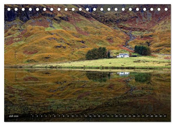 Produktbild: Wunderbares Schottland (Tischkalender 2026 DIN A5 quer), CALVENDO Monatskalender