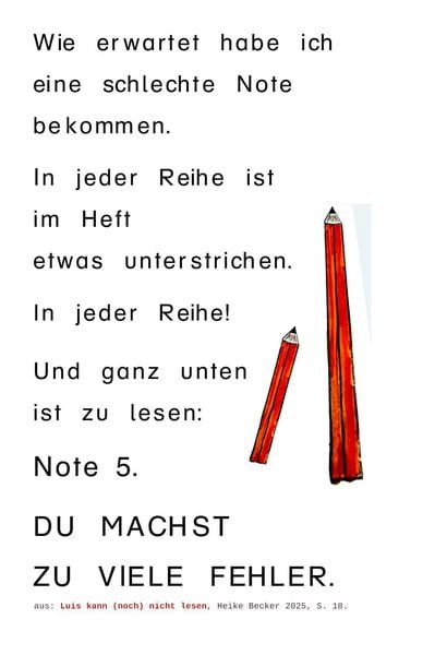 Produktbild: Luis kann (noch) nicht lesen
