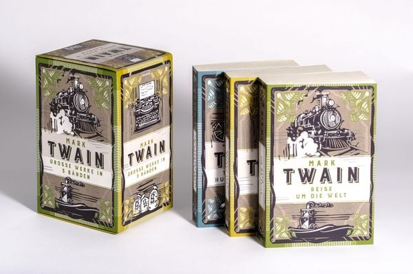 Produktbild: Mark Twain, Grosse Werke in 3 B&auml;nden im Schmuck-Schuber