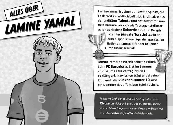 Produktbild: Mein Fu&szlig;ballheld Lamine Yamal &ndash; Seine Geschichte, seine Spiele, seine Rekorde