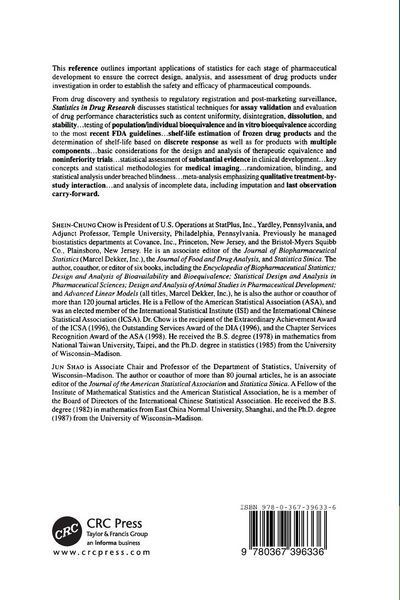 Produktbild: Statistics in Drug Research