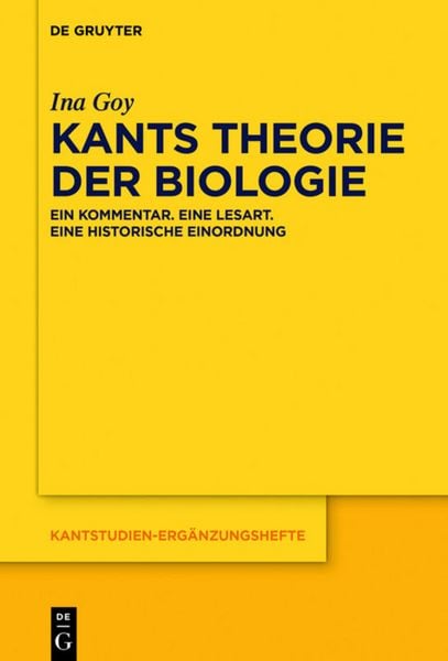 Produktbild: Kants Theorie der Biologie