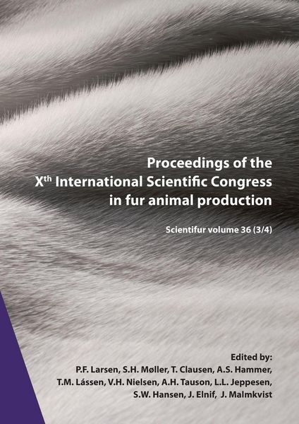 Produktbild: Proceedings of the Xth International Scientific Congress in Fur Animal Production