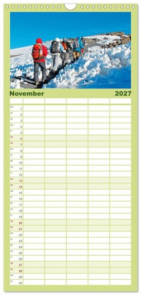 Produktbild: Familienplaner 2027 - Entdeckungen am Kilimandscharo mit 5 Spalten (Wandkalender, 21 x 45 cm) CALVENDO