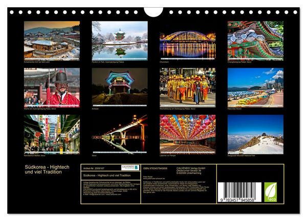 Produktbild: S&uuml;dkorea - Hightech und viel Tradition (Wandkalender 2026 DIN A4 quer), CALVENDO Monatskalender