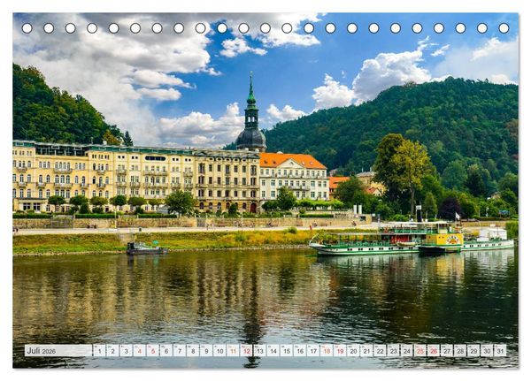 Produktbild: Bad Schandau Impressionen (Tischkalender 2026 DIN A5 quer), CALVENDO Monatskalender