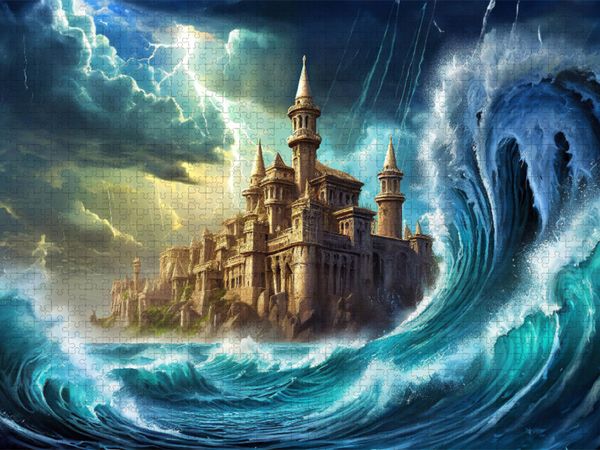 Produktbild: CALVENDO Puzzle Der Untergang von Atlantis | 2000 Teile Lege-Gr&ouml;&szlig;e 90x67cm Foto-Puzzle f&uuml;r gl&uuml;ckliche Stunden