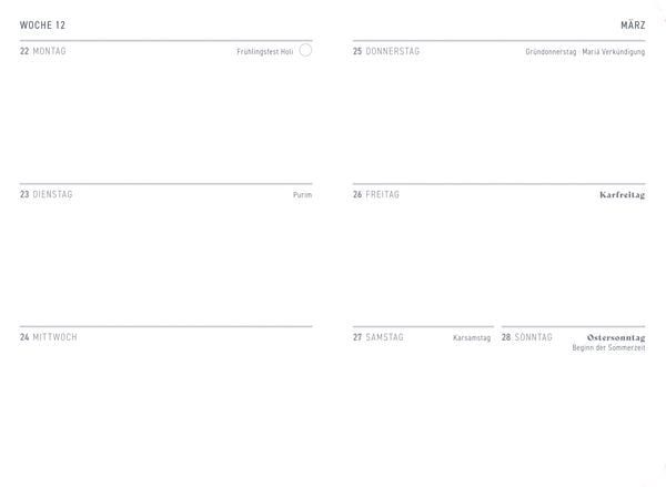 Produktbild: Wochenkalender 2027 - Purple