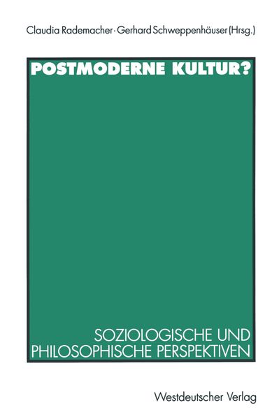 Produktbild: Postmoderne Kultur?