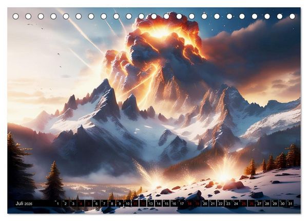 Produktbild: Erde - Blauer &Uuml;berlebensk&uuml;nstler (Tischkalender 2026 DIN A5 quer), CALVENDO Monatskalender