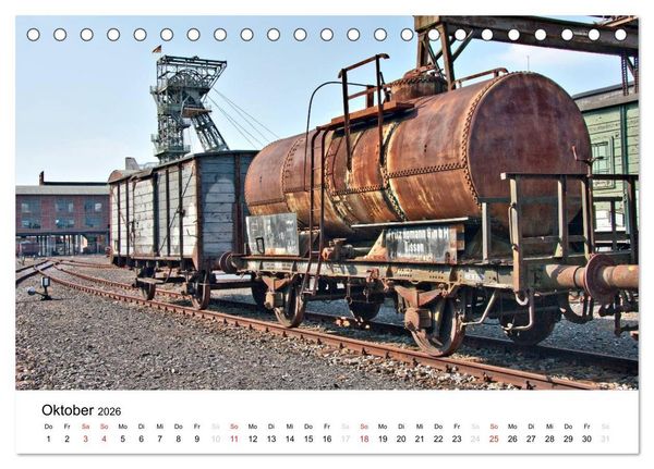 Produktbild: Auf eisernen Wegen - Faszination Bahn (Tischkalender 2026 DIN A5 quer), CALVENDO Monatskalender