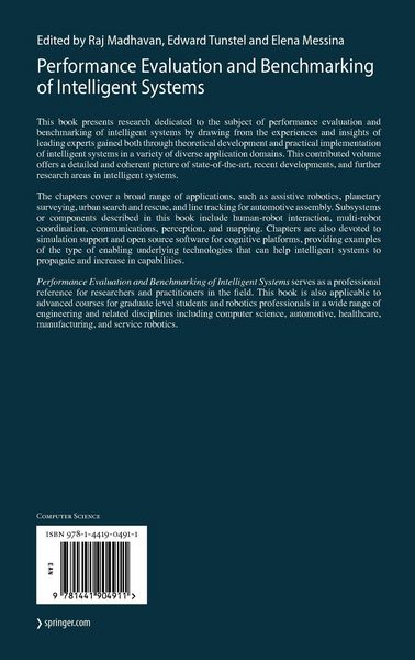 Produktbild: Performance Evaluation and Benchmarking of Intelligent Systems