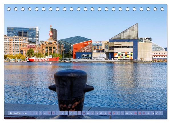 Produktbild: Baltimore. Maritimer Charme an der Ostk&uuml;ste der USA (Tischkalender 2026 DIN A5 quer), CALVENDO Monatskalender