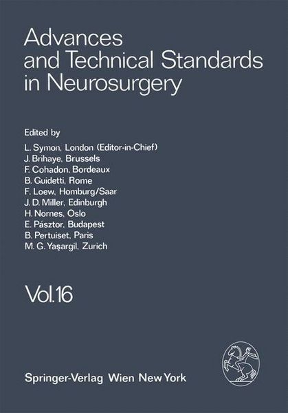 Produktbild: Advances and Technical Standards in Neurosurgery