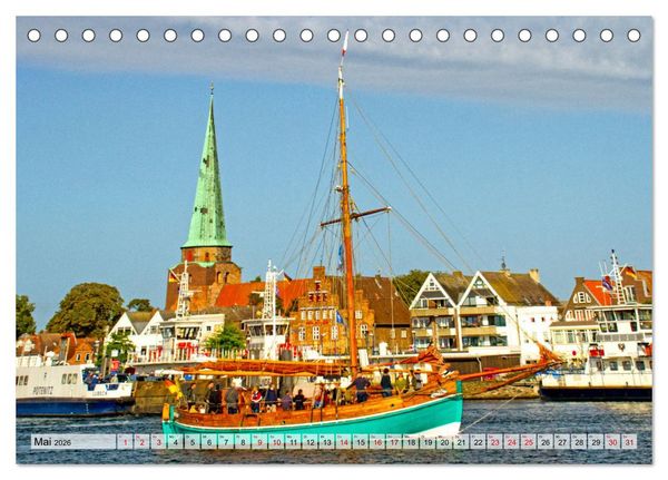 Produktbild: Halbinsel Priwall bei Travem&uuml;nde &ndash; Impressionen von der Ostseek&uuml;ste (Tischkalender 2026 DIN A5 quer), CALVENDO Monatskalender