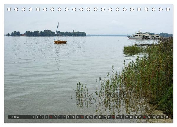 Produktbild: Stille Tage am Chiemsee (Tischkalender 2026 DIN A5 quer), CALVENDO Monatskalender