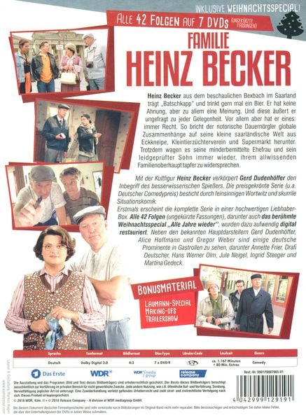 Produktbild: Familie Heinz Becker - Die komplette Serie (digital restauriert, 7 DVDs)