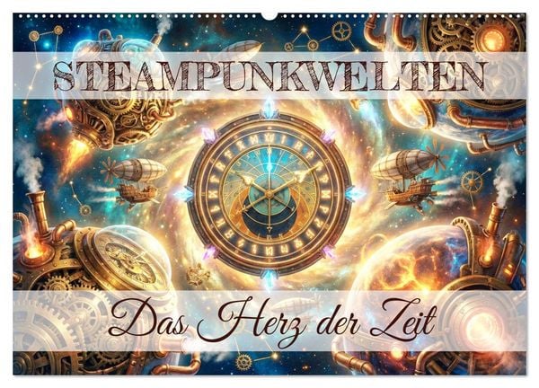Produktbild: Steampunkwelten - Das Herz der Zeit (Wandkalender 2027 DIN A2 quer), CALVENDO Monatskalender