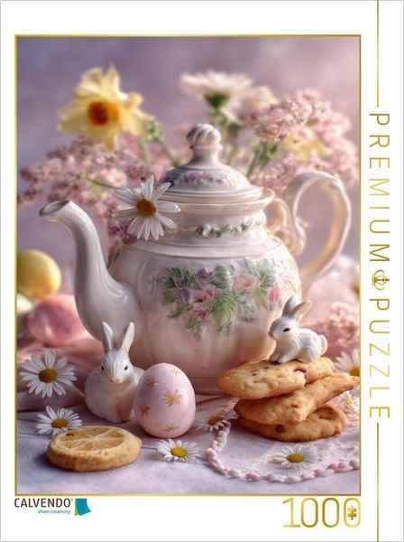 Produktbild: CALVENDO Puzzle Manchmal reicht ein Duft von Vanille und Tee, um eine ganze Welt zu &ouml;ffnen | 1000 Teile Lege-Gr&ouml;&szlig;e 64x48cm Foto-Puzzle f&uuml;r gl&uuml;ckliche