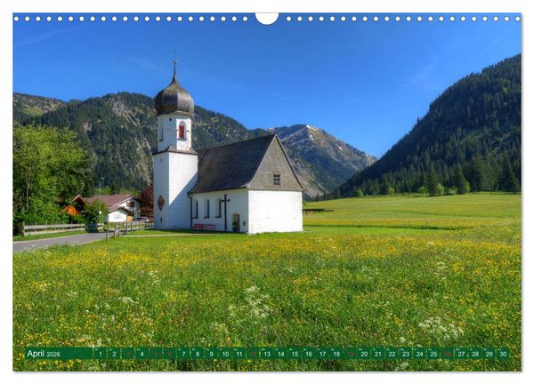 Produktbild: Tannheim und das Tal (Wandkalender 2026 DIN A3 quer), CALVENDO Monatskalender