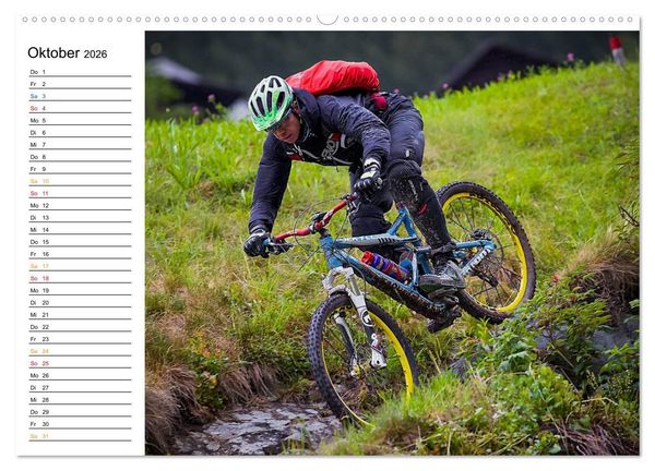 Produktbild: Mountainbike Freeride Momente (Wandkalender 2026 DIN A2 quer), CALVENDO Monatskalender