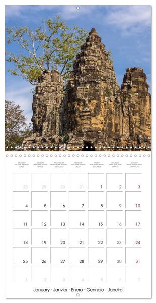 Produktbild: ANGKOR, TEMPLE IN THE JUNGLE (Wall Calendar 2027 12 &times; 12 Inch) CALVENDO 12 Month Wall Calendar