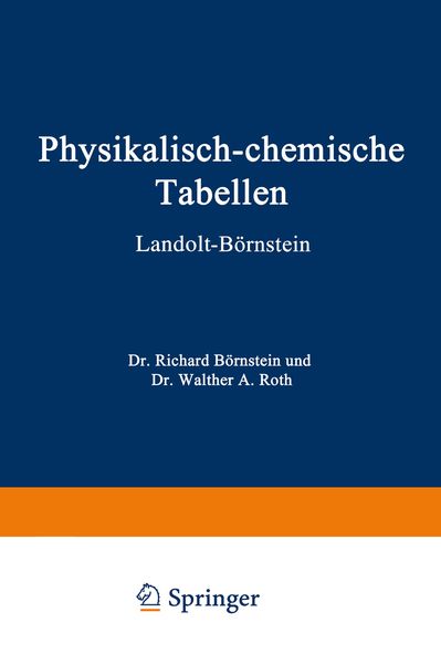 Produktbild: Physikalisch-Chemische Tabellen