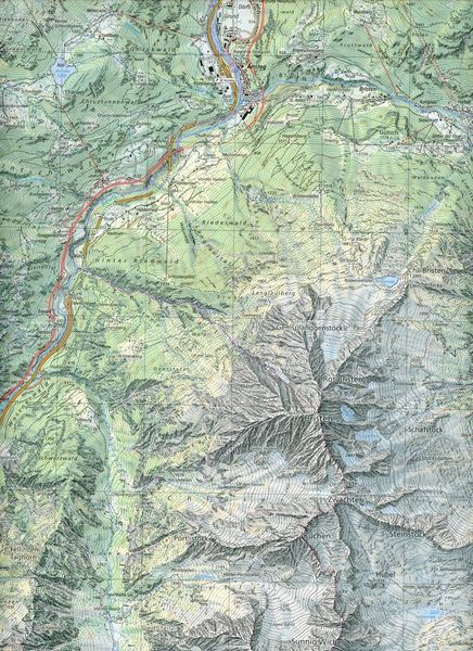 Produktbild: Swisstopo 1 : 25 000 Amsteg