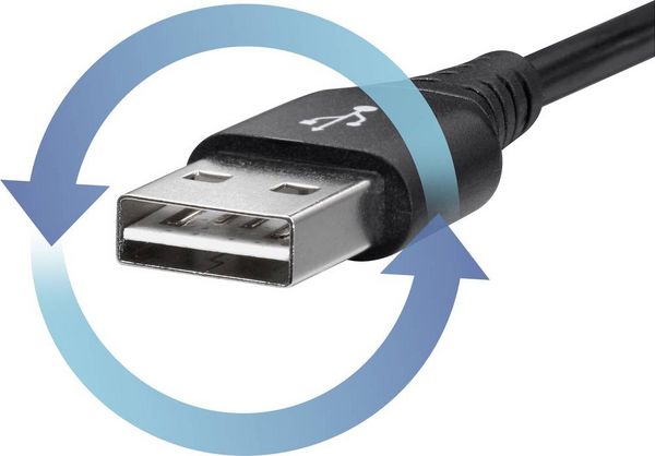 Produktbild: Renkforce USB-Kabel USB 2.0 USB-A Stecker, USB-Micro-B Stecker 1.00m Schwarz RF-4598342