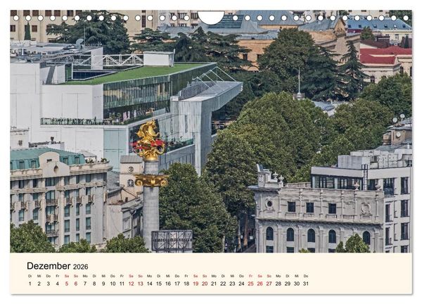 Produktbild: Tiflis - Die Metropole Georgiens (Wandkalender 2026 DIN A4 quer), CALVENDO Monatskalender