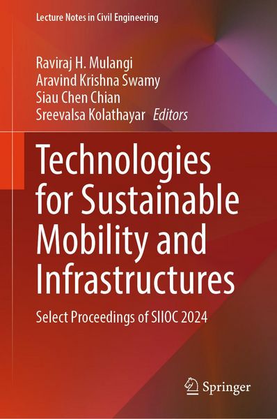 Produktbild: Technologies for Sustainable Mobility and Infrastructures