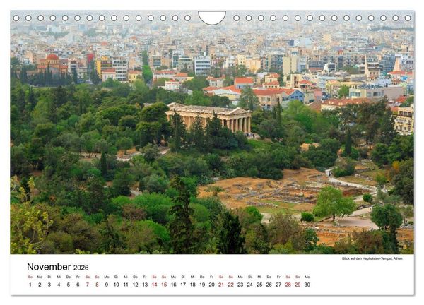 Produktbild: Reise nach Athen (Wandkalender 2026 DIN A4 quer), CALVENDO Monatskalender