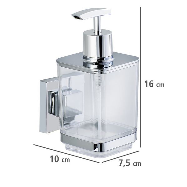 Produktbild: Vacuum-Loc&reg; Seifenspender Mod. Quadro Edelstahl, Befestigen ohne bohren