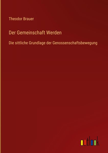 Produktbild: Der Gemeinschaft Werden
