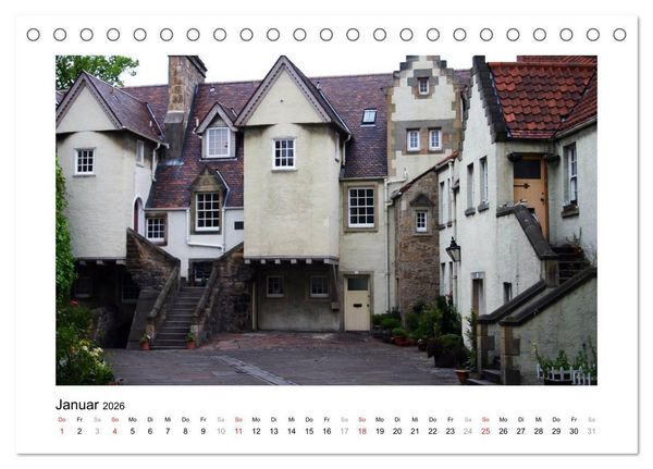 Produktbild: Edinburgh - Ansichten einer Stadt (Tischkalender 2026 DIN A5 quer), CALVENDO Monatskalender