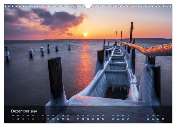 Produktbild: 2026 - wundervolle Lichtstimmungen an Nord- und Ostsee (Wandkalender 2026 DIN A3 quer), CALVENDO Monatskalender