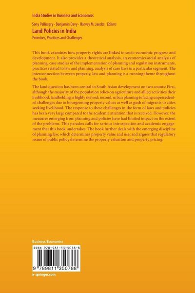 Produktbild: Land Policies in India