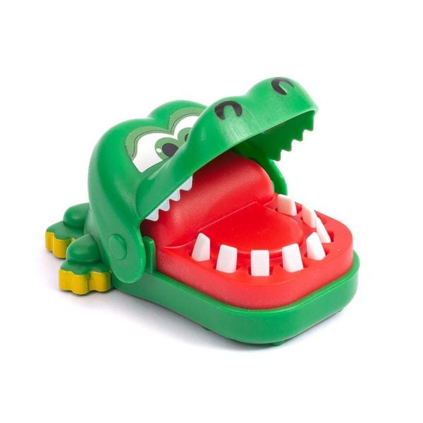 Produktbild: Worlds Smallest 361206 - Crocodile Dentist Game, Gr&ouml;&szlig;e: ca. 7,6 cm, Mini-Version Kroko-Doc