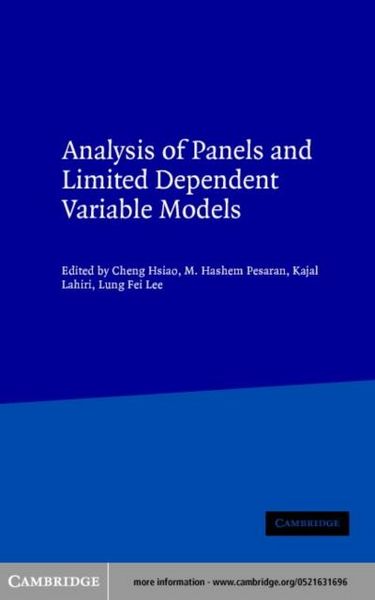 Produktbild: Analysis of Panels and Limited Dependent Variable Models