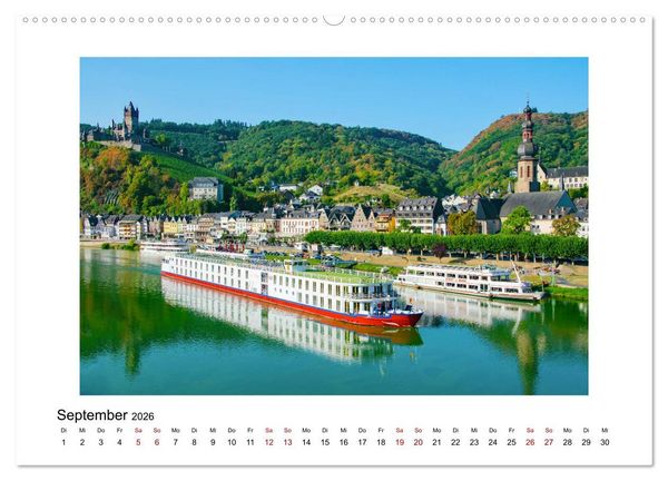 Produktbild: Cochem - an der Mosel (hochwertiger Premium Wandkalender 2026 DIN A2 quer), Kunstdruck in Hochglanz