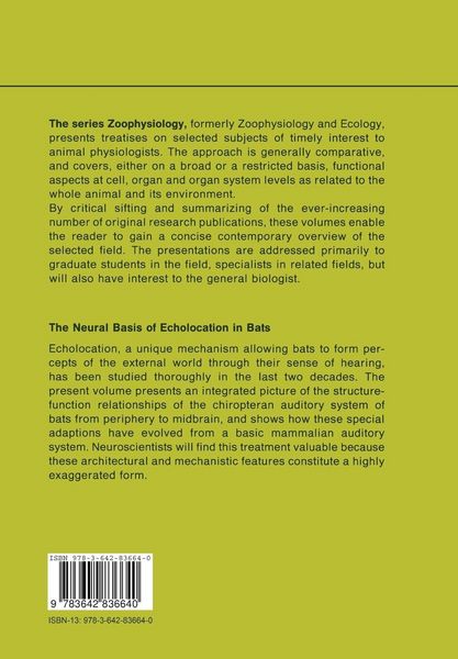 Produktbild: The Neural Basis of Echolocation in Bats