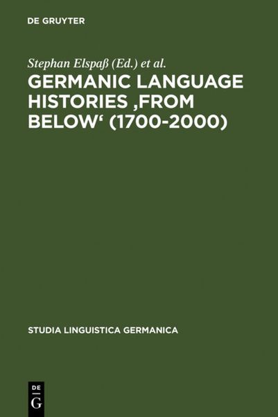 Produktbild: Germanic Language Histories 'from Below' (1700-2000)