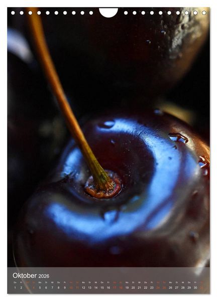 Produktbild: Blaubeeren, Himbeeren & Co - Makrofotografie in der K&uuml;che (Wandkalender 2026 DIN A4 hoch), CALVENDO Monatskalender