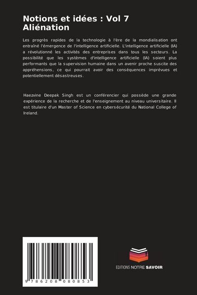 Produktbild: Notions et id&eacute;es : Vol 7 Ali&eacute;nation